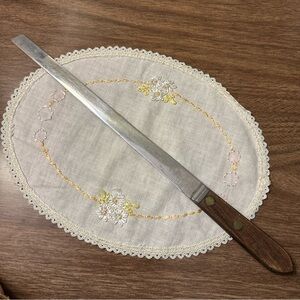 Vintage Burns Ham Slicer No. 205 Antique 10" Serrated Stainless Steel Knife